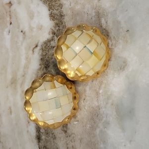 MacKenzie Childs Parchment Draw cabinet Knobs